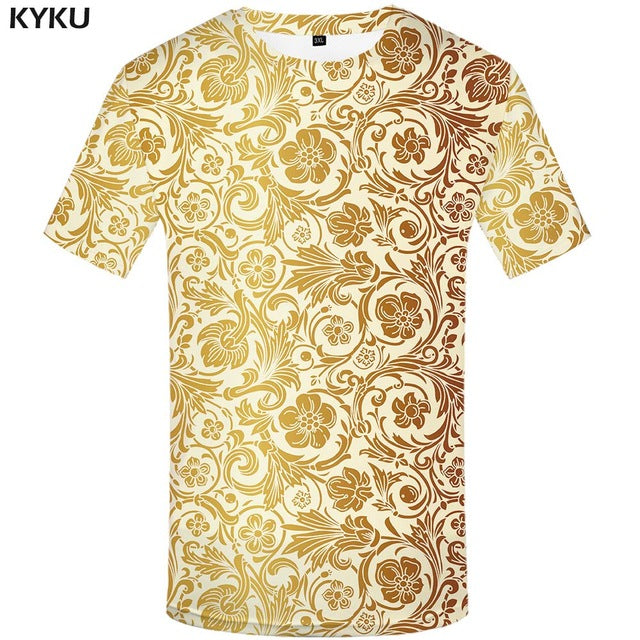 Kyku marca 3d camiseta animal leão camisa 3d t camisa dos homens engraçado t camisas roupas dos homens casual de fitness teetop tigre tshirt
