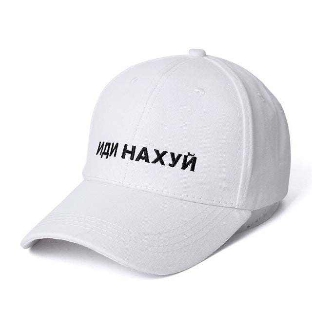 SANDMAN High Quality Brand Russian Letter Snapback Cap 100% Cotton Baseball Cap For Adult Men Women Hip Hop Dad Hat Bone Garros