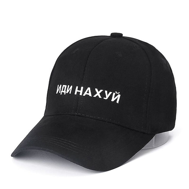 SANDMAN High Quality Brand Russian Letter Snapback Cap 100% Cotton Baseball Cap For Adult Men Women Hip Hop Dad Hat Bone Garros