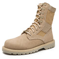 Merkmak Lovers Autumn Winter Leather Ankle Boots Cow Suede Men Desert Military Tactical Outdoor Combat Army Boots Big Size 35-47
