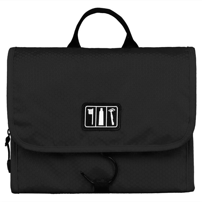 BAGSMART Bolsa de higiene pessoal para viagem à prova d'água com cabide Organizador de embalagem de cosméticos Bolsa de lavagem Bolsa de maquiagem Embale sua mala de bagagem
