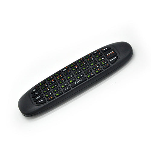 C120 All in one 2.4G air mouse Rechargeable Wireless remote control Keyboard for Android TV Box Computer Russian English Version