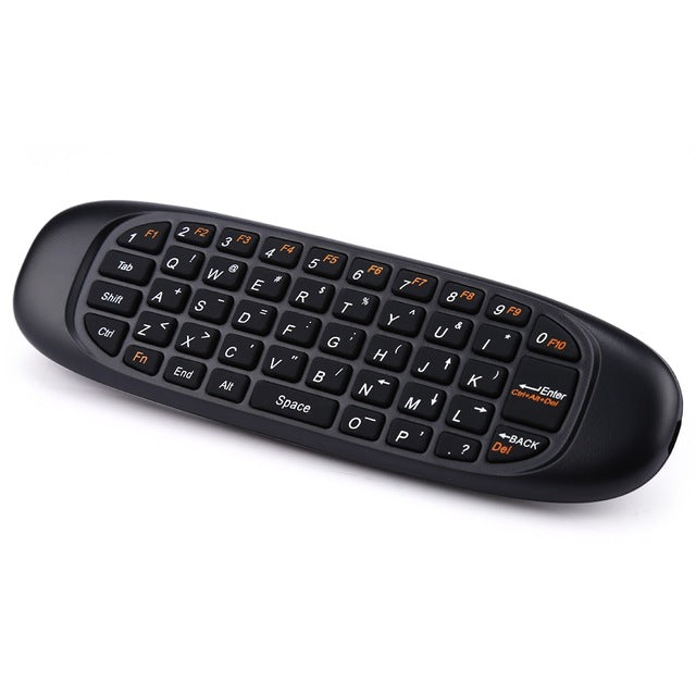 C120 All in one 2.4G air mouse Rechargeable Wireless remote control Keyboard for Android TV Box Computer Russian English Version
