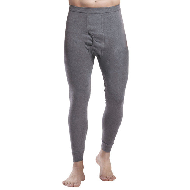 Long Johns Warm Pants Male Single Pant for Autumn and Winter Size from L-5XL Suits Everyone Cotton for Weight to 100 kg S23