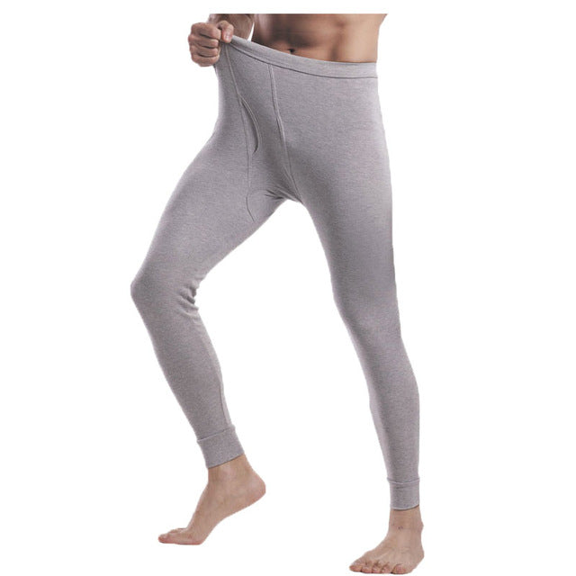 Long Johns Warm Pants Male Single Pant for Autumn and Winter Size from L-5XL Suits Everyone Cotton for Weight to 100 kg S23
