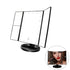 Vanity Makeup Mirror Trifold 21 LED Lighted with Touch Screen 1x/2x/3x Magnification and USB Charging 180°Adjustable Stand for Countertop Cosmetic Makeup
