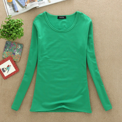 New T Shirt Women Long Sleeve Winter Tops Fashion 2018 T-shirts For Women Thermal Underwear Female T-shirt Camisas Femininas