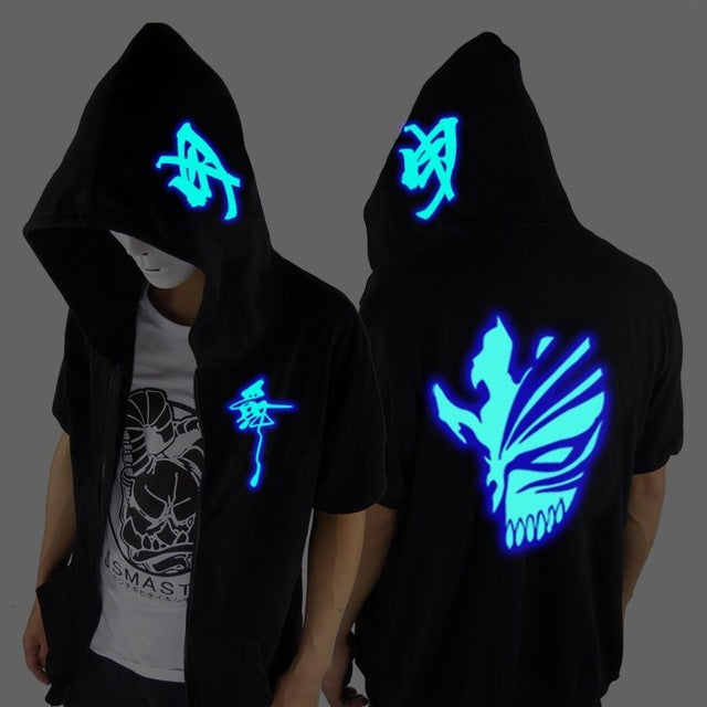 Ghost Step Dance Clothes Drag Step Costume Loose Coat Even Ghost Hoodie Hat Fluorescence Serve Men And Women Student Jacket