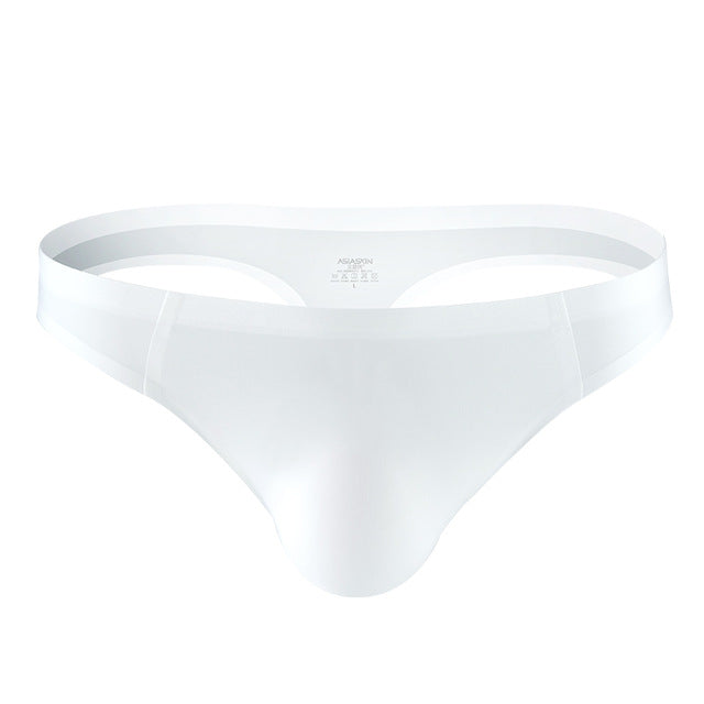 Gay Penis Jockstrap G String Penis Pouch Thong Bulge Male Underwear Solid Seamless Transparent Lingerie String Homme