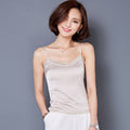 Crop Top Clothes Canotta Donna Estiva Tropical womens tank tops 2018 Silk Women Shirt Camis Sleeveless Blusa Summer Feminina