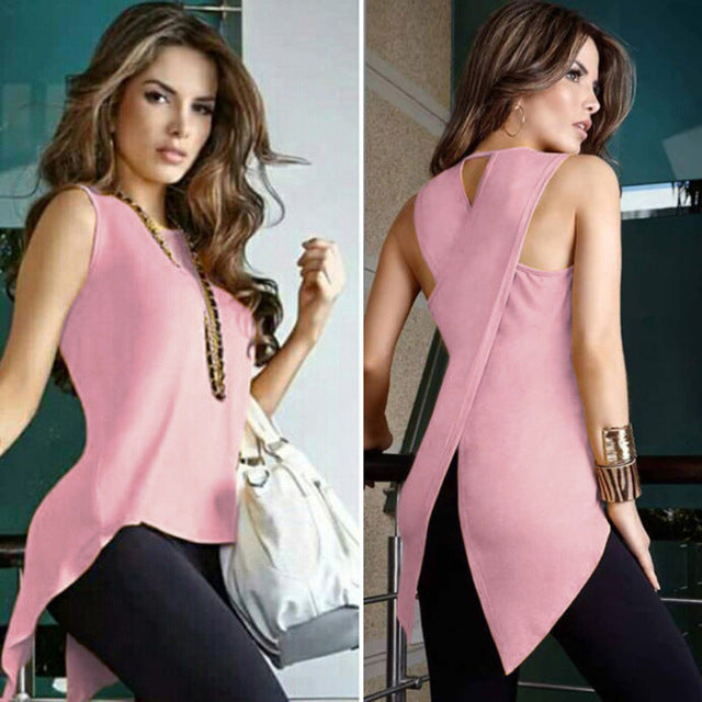 New Women Blouse Shirt Sexy Sleeveless Tops Tee Blusas Feminina Vintage Clothing Plus Size Harajuku Spring Summer Fashion
