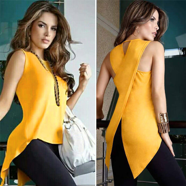 New Women Blouse Shirt Sexy Sleeveless Tops Tee Blusas Feminina Vintage Clothing Plus Size Harajuku Spring Summer Fashion