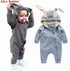 New Spring Autumn Baby Rompers Cute Cartoon Rabbit Infant Girl Boy Jumpers Kids Baby Outfits Clothes