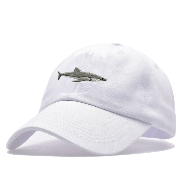 Cora Wang 100% cotton Washed casquette baseball caps Men hats Shark Embroidery Dad Hat for Women gorras planas snapback bosco