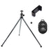 Metal Mini Tripod With Phone Holder Bluetooth Remote For Iphone Xiaomi Samsung Android Phones Tripod For Gopro DV Cameras Video