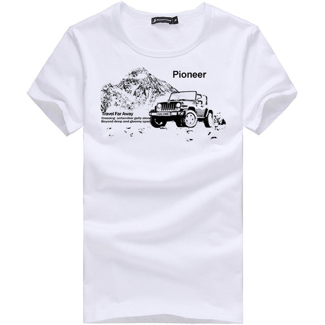 Pioneer Camp fashion summer short t shirt men brand clothing cotton comfortable male t-shirt print tshirt men clothing 522056