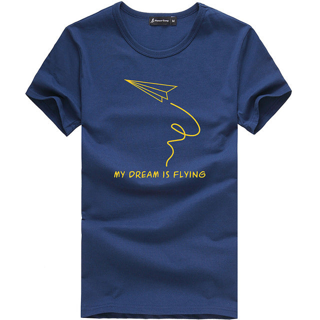 Pioneer Camp fashion summer short t shirt men brand clothing cotton comfortable male t-shirt print tshirt men clothing 522056