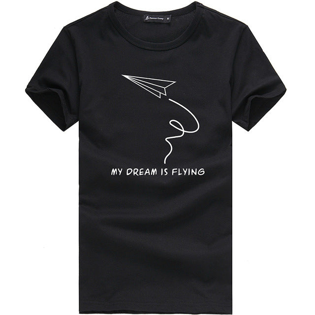 Pioneer Camp fashion summer short t shirt men brand clothing cotton comfortable male t-shirt print tshirt men clothing 522056