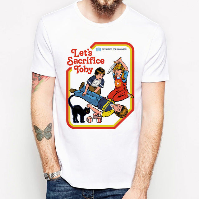 camiseta satanás crianças malvadas demônios ritual assustador horror diabo camiseta pentagrama satanismo inferno ouija granizo anjos malvados crianças tops