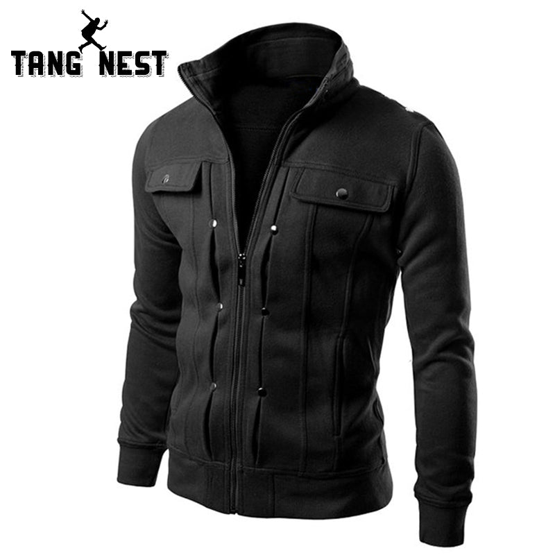 TANGNEST Handsome 2018 Top Slim Men Sweatshirt Casual Men Tracksuits Comfortable Popular For Male 5 Colors Asian Size MWW598