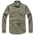 Tacvasen nova roupa do exército masculino primavera camisa militar de secagem rápida camisa tática verão removível camisas de manga longa plus size