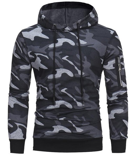 T-Bird 2018 New Fashion Hoodies Brand Men Camouflage Hooded Sweatshirt Male Hoody Hip Hop Autumn Winter Hoodie Mens Pullover DSW