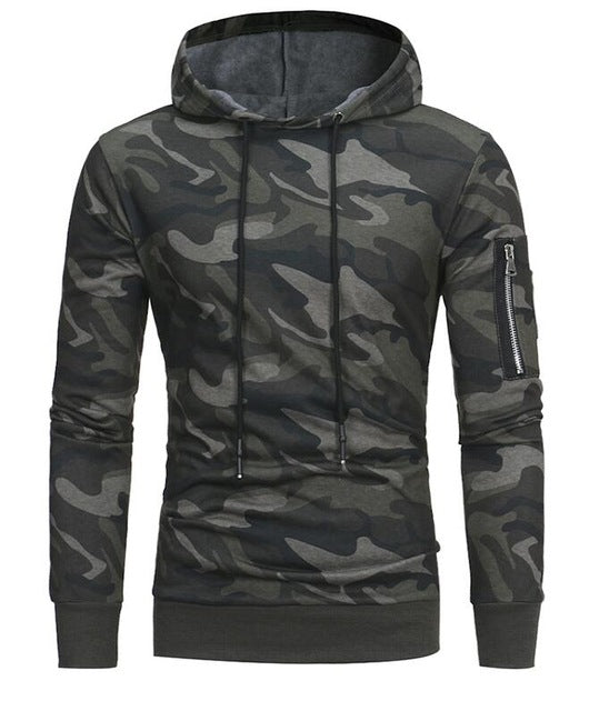 T-Bird 2018 New Fashion Hoodies Brand Men Camouflage Hooded Sweatshirt Male Hoody Hip Hop Autumn Winter Hoodie Mens Pullover DSW