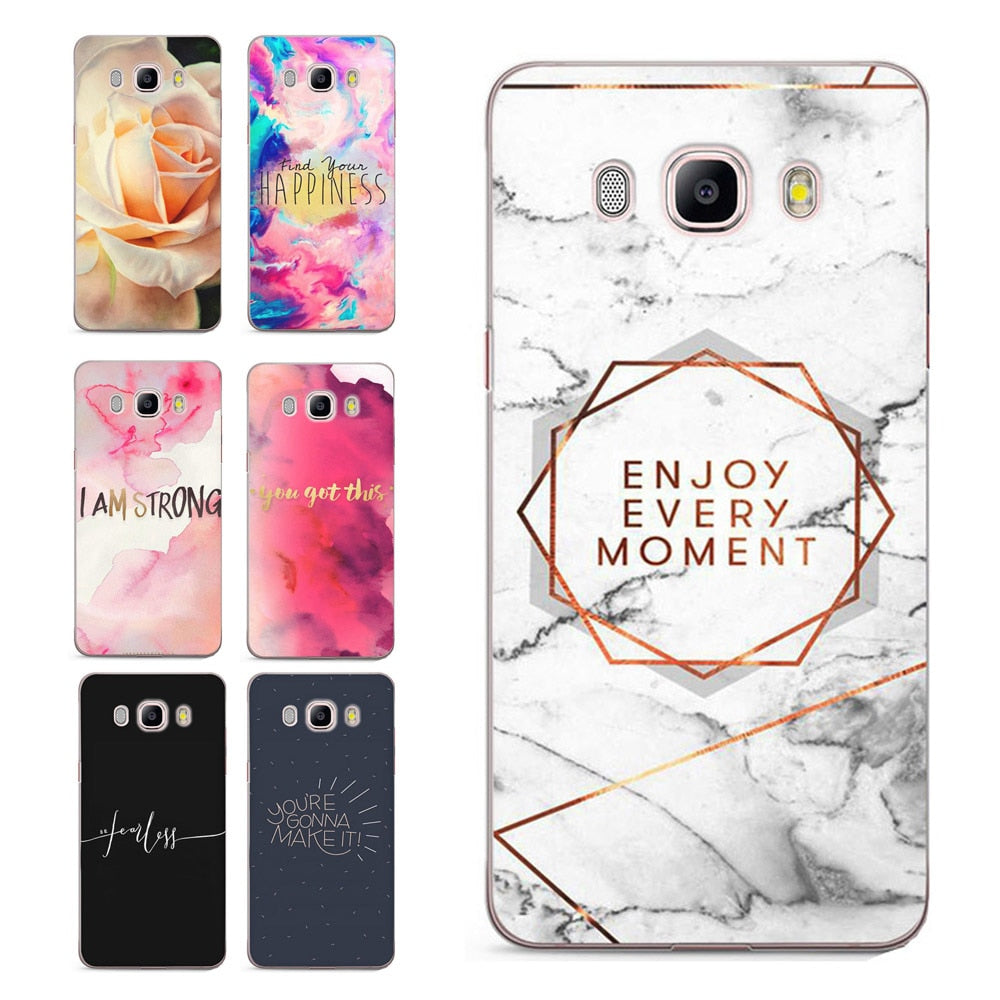 For Samsung Galaxy A3 A5 2016 2015 2017 prime J1 J2 J3 J5 J7  G530H S8/plus Note 8 TPU Soft Landscape Flora Painted Case C061