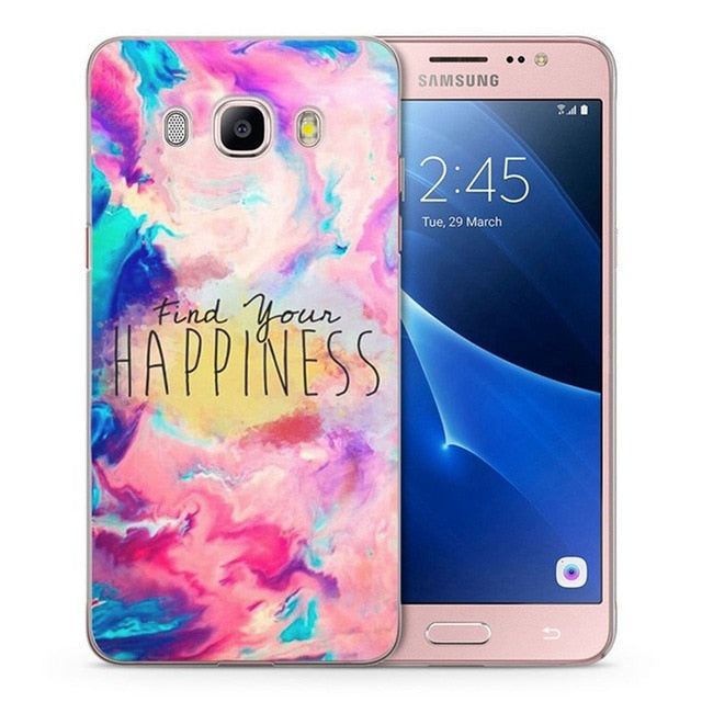 For Samsung Galaxy A3 A5 2016 2015 2017 prime J1 J2 J3 J5 J7  G530H S8/plus Note 8 TPU Soft Landscape Flora Painted Case C061