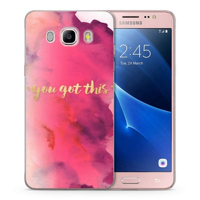 For Samsung Galaxy A3 A5 2016 2015 2017 prime J1 J2 J3 J5 J7  G530H S8/plus Note 8 TPU Soft Landscape Flora Painted Case C061