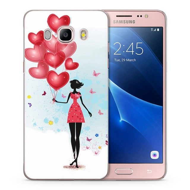 For Samsung Galaxy A3 A5 2016 2015 2017 prime J1 J2 J3 J5 J7  G530H S8/plus Note 8 TPU Soft Landscape Flora Painted Case C061