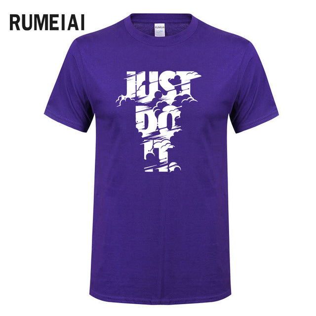Rumeiai 2018 verão nova alta qualidade camisa masculina t casual manga curta o pescoço 100% algodão camiseta masculina marca branco preto camiseta