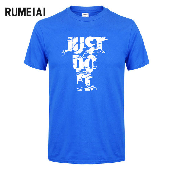 Rumeiai 2018 verão nova alta qualidade camisa masculina t casual manga curta o pescoço 100% algodão camiseta masculina marca branco preto camiseta