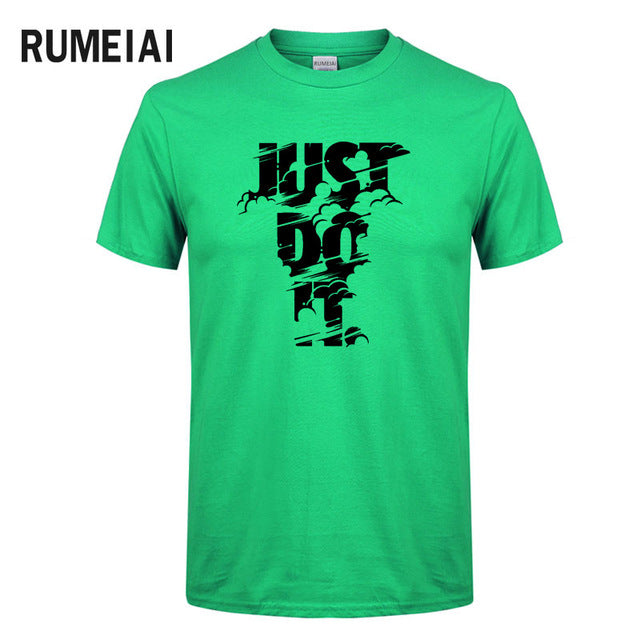 Rumeiai 2018 verão nova alta qualidade camisa masculina t casual manga curta o pescoço 100% algodão camiseta masculina marca branco preto camiseta