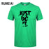 Rumeiai 2018 verão nova alta qualidade camisa masculina t casual manga curta o pescoço 100% algodão camiseta masculina marca branco preto camiseta