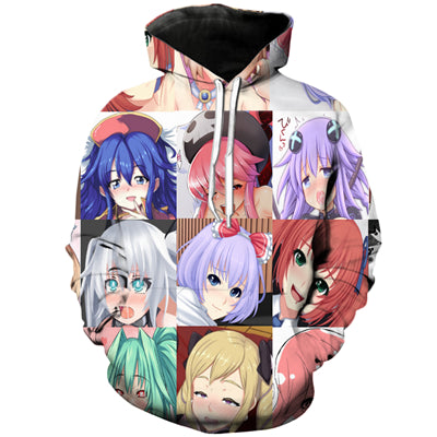 PLstar Cosmos Drop shipping Anime Ahegao 3D hoodies Funny Print Men Women Hoodies Street Wear Casual Pockets Sweatshirt