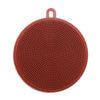 Fruit Vegetable Food Grade Silicone Dishwashing Sponge Brush Antibacterial Kitchen Cleaning Pad Clean Vegetable/Pan Brush Tool