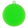 Fruit Vegetable Food Grade Silicone Dishwashing Sponge Brush Antibacterial Kitchen Cleaning Pad Clean Vegetable/Pan Brush Tool
