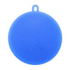 Fruit Vegetable Food Grade Silicone Dishwashing Sponge Brush Antibacterial Kitchen Cleaning Pad Clean Vegetable/Pan Brush Tool