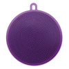 Fruit Vegetable Food Grade Silicone Dishwashing Sponge Brush Antibacterial Kitchen Cleaning Pad Clean Vegetable/Pan Brush Tool