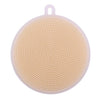 Fruit Vegetable Food Grade Silicone Dishwashing Sponge Brush Antibacterial Kitchen Cleaning Pad Clean Vegetable/Pan Brush Tool