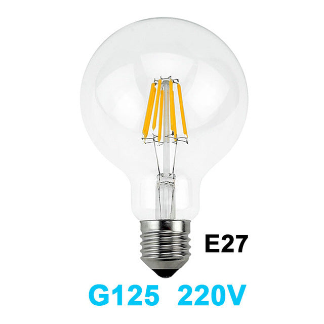 Gitex Antique LED E27 Bulb Retro Lamp 220V 2W 4W 6W 8W LED Filament Light E14 Glass Ball Bombillas LED Bulb Edison Candle Light