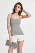 ZYSK Women Sexy Sleeveless Vest Tank Top Tee T-Shirt Knitting Camisole Camis Shirt Slim Cotton Fitness Tanks Tops Basic Clothing
