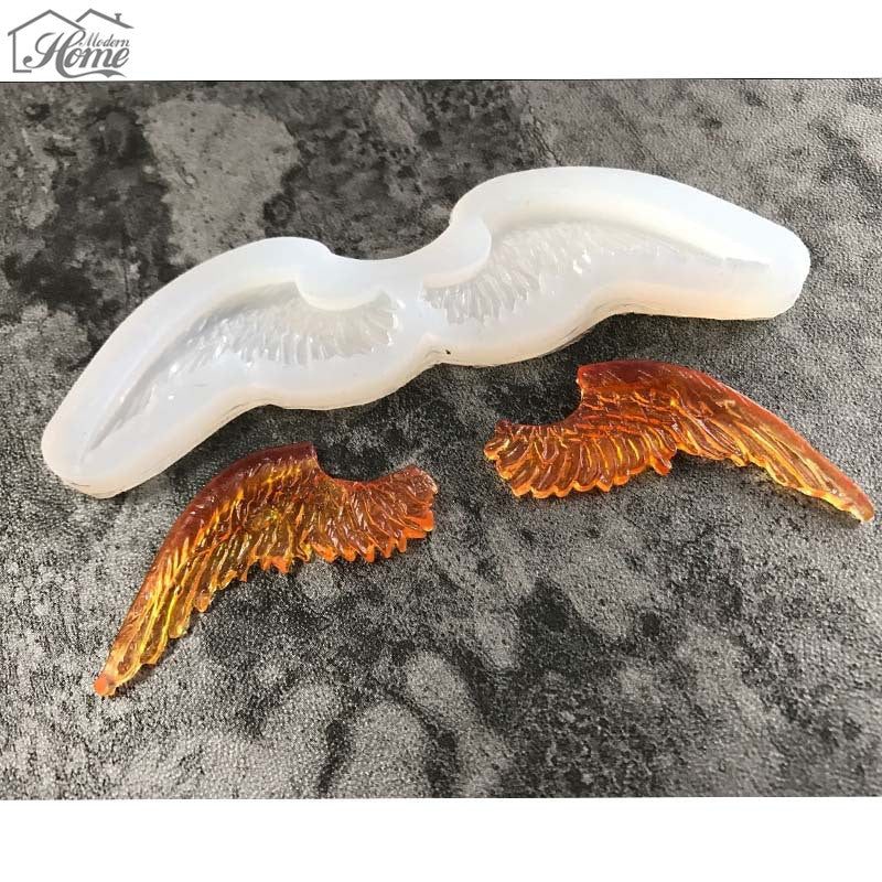 Angel Wings Shape Silicone Mold Fondant Cake Cookie Cupcake Molds DIY Baking Cake Decorating Tools Embossed Biscuits Mould
