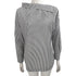 Mulheres Listrado Blusas Sexy Gola Skew Batwing Manga Comprida Solta Blusa Azul 2018 Mulheres Primavera Botão Camisa Casual Tops Bts Kpop