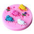Cake Fondant Molds Cute Cartoon Animals Design DIY  Silicone 3D Cake Fondant Molds Fondant Baking Tool