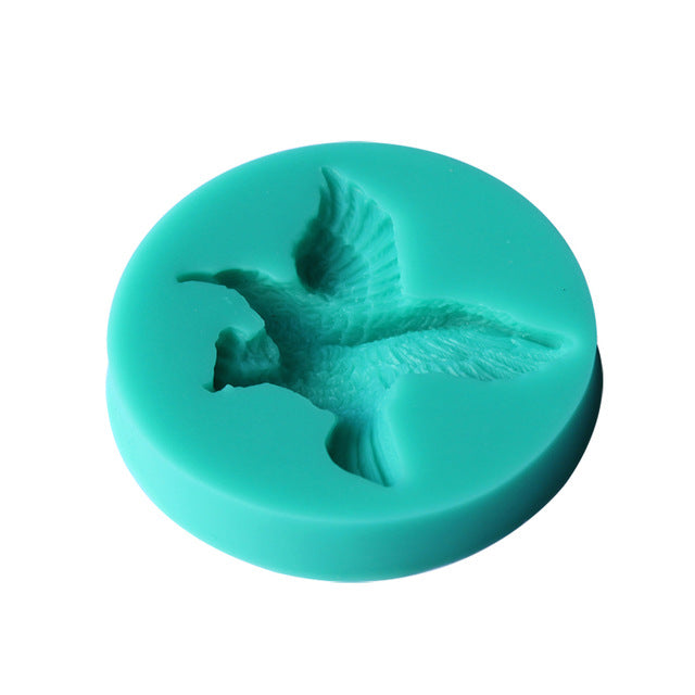 Cake Fondant Molds Cute Cartoon Animals Design DIY  Silicone 3D Cake Fondant Molds Fondant Baking Tool