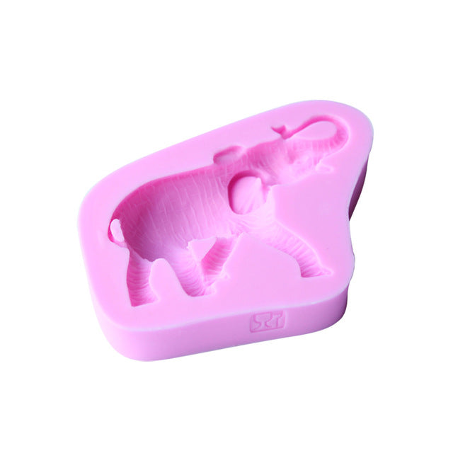 Cake Fondant Molds Cute Cartoon Animals Design DIY  Silicone 3D Cake Fondant Molds Fondant Baking Tool