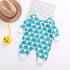 Varejo 1 peça macacão de bebê recém-nascido algodão macio duplo zíper 4 cores coroa banana infantil roupas da criança do bebê macacões longos