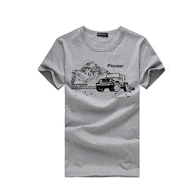 Pioneer Camp fashion summer short t shirt men brand clothing cotton comfortable male t-shirt print tshirt men clothing 522056